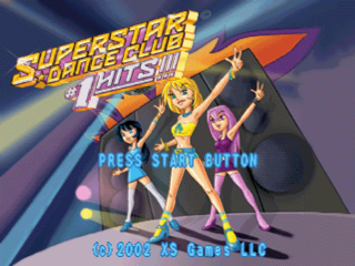 Superstar Dance Club title screen for Playstation